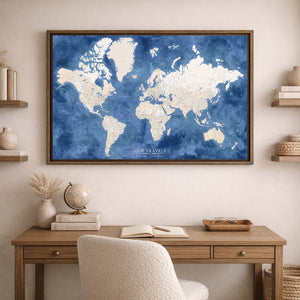 Admiral World Push Pin Map