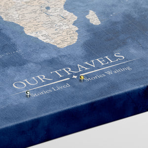 Admiral World Push Pin Map