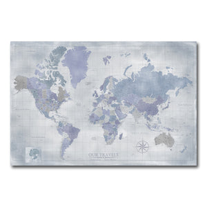 AUTO-MOCKUP WHITE | Amethyst World Push Pin Map | No Frame | group=3x2