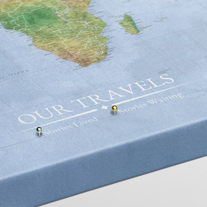 Bluecrest Atlas World Push Pin Map