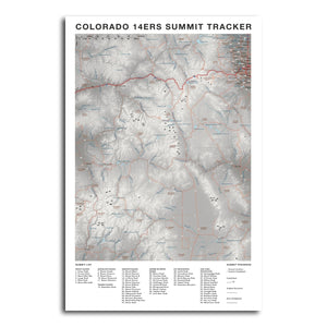 AUTO-MOCKUP WHITE | Colorado 14ers Summit Tracker | No Frame | group=3x2