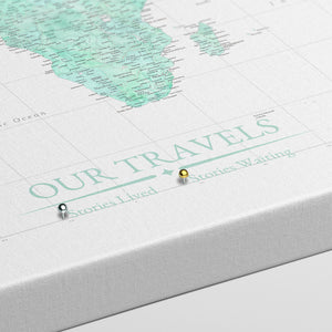 Deep Reef World Push Pin Map