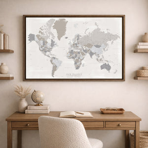 Driftstone World Push Pin Map