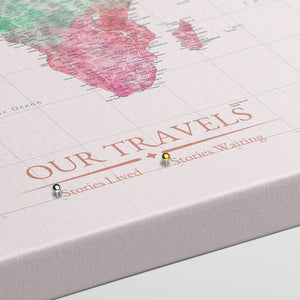 Ember Grove World Push Pin Map