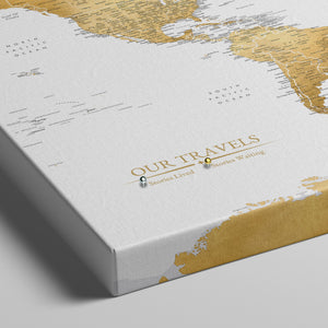 Gilded Dune World Push Pin Map