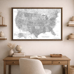 AUTO-MOCKUP ROOM | Grayscale US Push Pin Map | family=Office | group=3x2