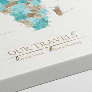 Harbor & Hearth World Push Pin Map