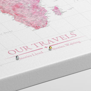 Horizon Glow World Push Pin Map