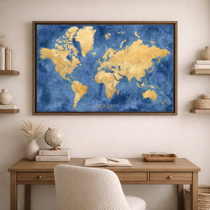 Imperial Coast World Push Pin Map