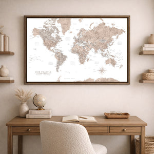AUTO-MOCKUP ROOM | Mahogany World Push Pin Map | family=Office | group=3x2