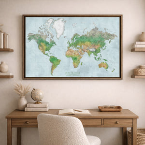 Navigator's Atlas World Push Pin Map