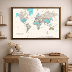 AUTO-MOCKUP ROOM | Rugged Coast World Push Pin Map | family=Office | group=3x2