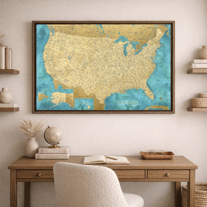 AUTO-MOCKUP ROOM | Sand & Sea US Push Pin Map | family=Office | group=3x2