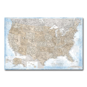 AUTO-MOCKUP WHITE | Seafarer US Push Pin Map | No Frame | group=3x2