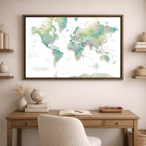 AUTO-MOCKUP ROOM | Tealstone World Push Pin Map | family=Office | group=3x2