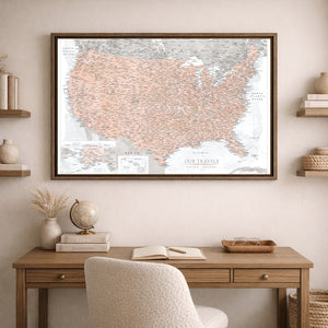 AUTO-MOCKUP ROOM | Terracotta US Push Pin Map | family=Office | group=3x2