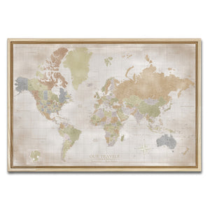 AUTO-MOCKUP WHITE | The Archivist World Push Pin | Natural Frame | group=3x2
