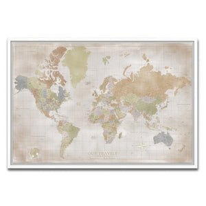 AUTO-MOCKUP WHITE | The Archivist World Push Pin | White Frame | group=3x2