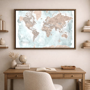 AUTO-MOCKUP ROOM | Wanderlust World Push Pin Map | family=Office | group=3x2