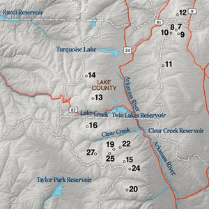 Colorado 14ers Push Pin Summit Tracker